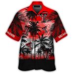Texas Tech Red Raiders Coconut Tree Dawn Hawaiian Shirt