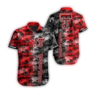 Texas Tech Red Raiders Coconut Tree Pattern Hawaiian Shirt