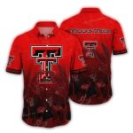 Texas Tech Red Raiders Flamingo Landscape Vintage Hawaiian Shirt