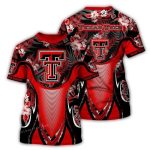 Texas Tech Red Raiders Floral Armor All-Over Print T-Shirt