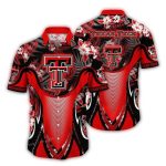 Texas Tech Red Raiders Floral Armor Hawaiian Shirt