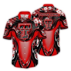 Texas Tech Red Raiders Floral Armor Hawaiian Shirt