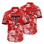 Texas Tech Red Raiders Floral Pattern Hawaiian Shirt