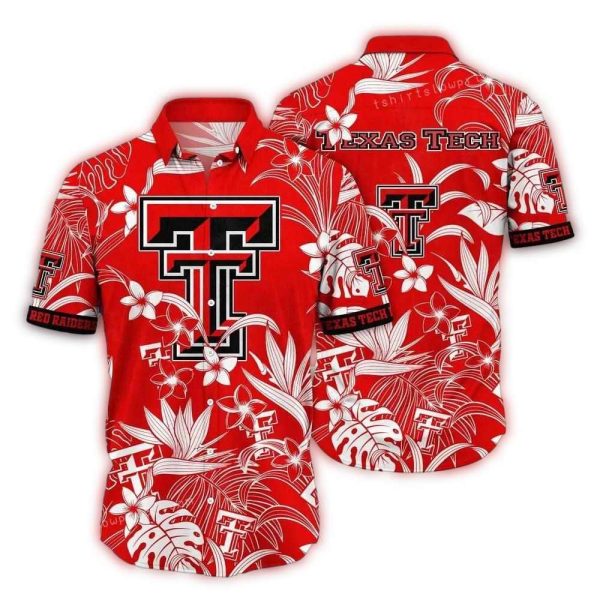 Texas Tech Red Raiders Floral Pattern Hawaiian Shirt 1