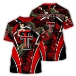 Texas Tech Red Raiders Floral Uniform All-Over Print T-Shirt