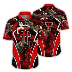 Texas Tech Red Raiders Floral Uniform Hawaiian Shirt