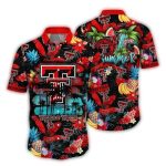 Texas Tech Red Raiders Floral And Fruit Pattern Tropical Hawaiian Shirt