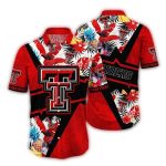 Texas Tech Red Raiders Floral And Pineapple Hawaiian Shirt