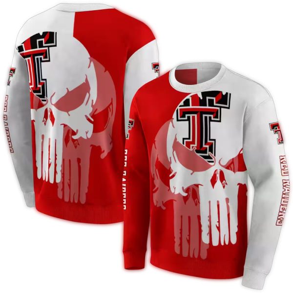 Texas Tech Red Raiders Graphic Punisher AOP Sweatshirt 1