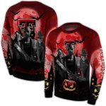Texas Tech Red Raiders Halloween Vibes All-Over Print Sweatshirt