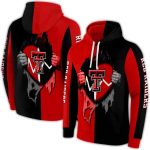 Texas Tech Red Raiders Heartbeat Graphic All-Over Print Hoodie