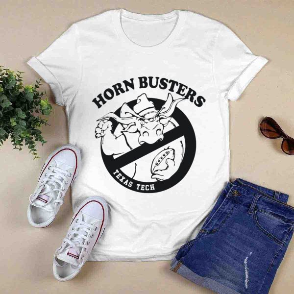 Texas Tech Red Raiders Horn Busters Football Mascot T Shirt 0
