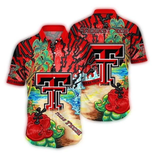 Texas Tech Red Raiders Landscape Art Hawaiian Shirt 1