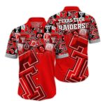 Texas Tech Red Raiders Logo Pattern Hawaiian Shirt