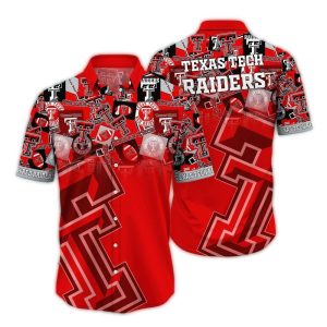 Texas Tech Red Raiders Logo Pattern Hawaiian Shirt