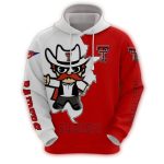 Texas Tech Red Raiders Mascot All-Over Print Hoodie