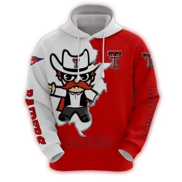 Texas Tech Red Raiders Mascot AOP Hoodie 1