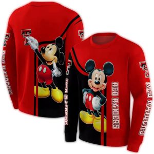 Texas Tech Red Raiders Mickey Mouse All-Over Print Sweatshirt