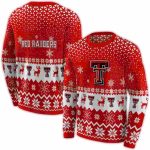 Texas Tech Red Raiders Reindeer Motif All-Over Print Sweatshirt