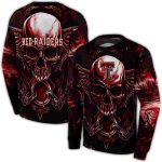 Texas Tech Red Raiders Skull Artwork All-Over Print Sweatshirt