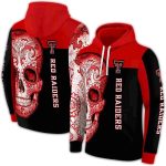 Texas Tech Red Raiders Sugar Skull All-Over Print Hoodie