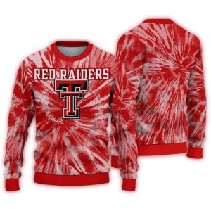 Texas Tech Red Raiders Tie Dye Pattern Ugly Sweater