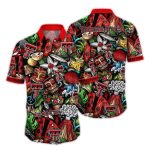 Texas Tech Red Raiders Tiki Floral Pattern Hawaiian Shirt