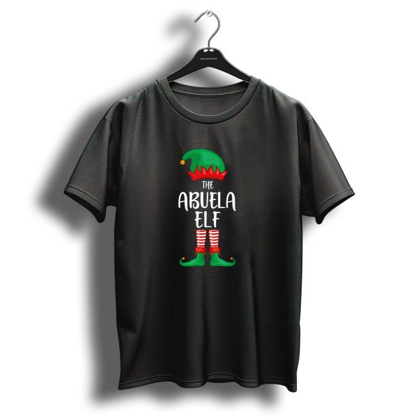 The Abuela Elf Christmas Party Matching Family Pajama Group T Shirt 1 t shirt 1