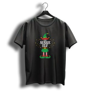 The Aussie Elf Matching Family Christmas Party Pajama T-Shirt