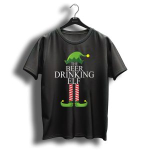 The Beer Drinking Elf Family Matching Christmas T-Shirt