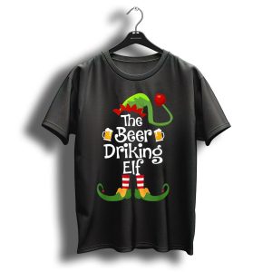 The Beer Drinking Elf Matching Family Group Christmas T-Shirt