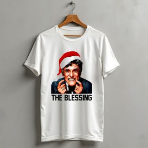 The Blessing Uncle Lewis Christmas Vacation Santa Hat T Shirt