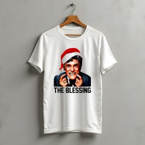 The Blessing Uncle Lewis Christmas Vacation Santa Hat T-Shirt