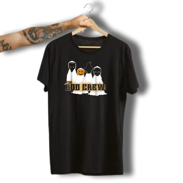 The Boo Crew Halloween Ghosts Funny Faces T Shirt t shirt 1 1