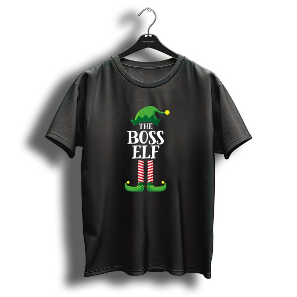 The Boss Elf Matching Family Group Christmas Party T Shirt 1 t shirt 1