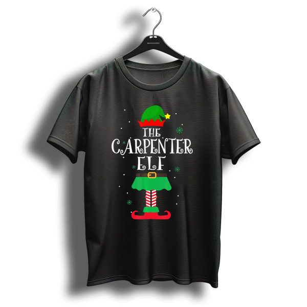 The Carpenter Elf Christmas Outfit With Festive Hat And Boots T Shirt 1 t shirt 1