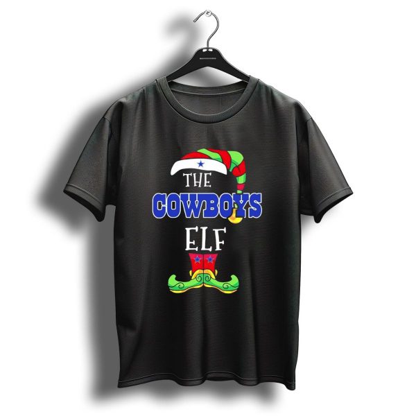 The Cowboys Elf Christmas Holiday Hat And Boots T Shirt 1 t shirt 1