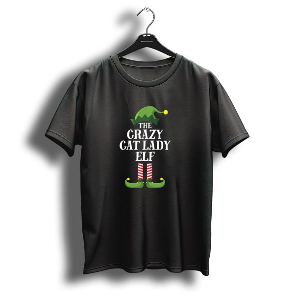 The Crazy Cat Lady Elf Matching Family Group Christmas Pj Party T Shirt 1 t shirt 1