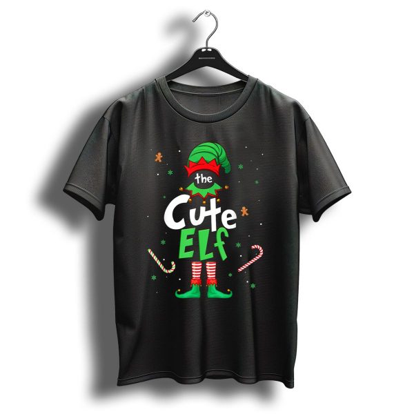 The Cute Elf Christmas Xmas Family Candy Canes And Gingerbread T Shirt 1 t shirt 1