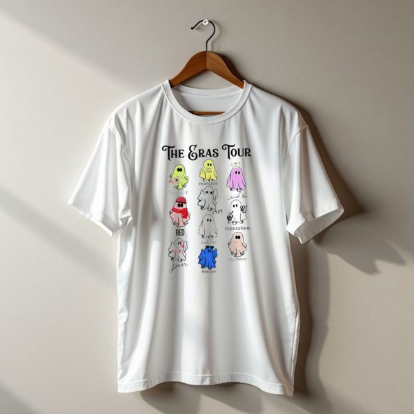 The Eras Tour Ghosts Halloween Fearless Speak Now Red Folklore Reputation Lover Midnights T Shirt t shirt 1