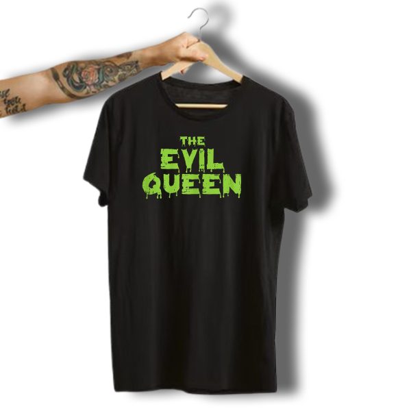 The Evil Queen Funny Scary Halloween Matching Couple T Shirt t shirt 1