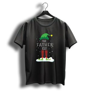 The Father Elf Christmas Family Matching Pajama Elf T-Shirt