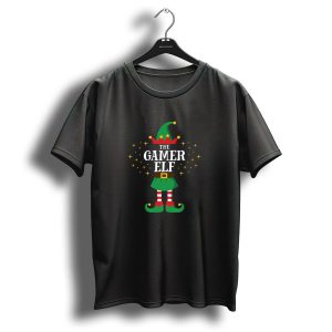 The Gamer Elf Christmas Family Party Matching T-Shirt