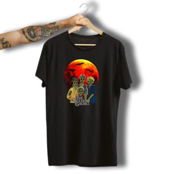 The Golden Ghouls Vintage Moon Halloween T Shirt 1 t shirt 1