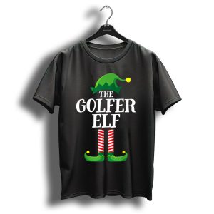 The Golfer Elf Christmas Family Group Matching T-Shirt