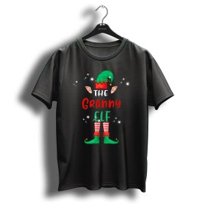 The Granny Elf Christmas Family Group Matching Costume T-Shirt
