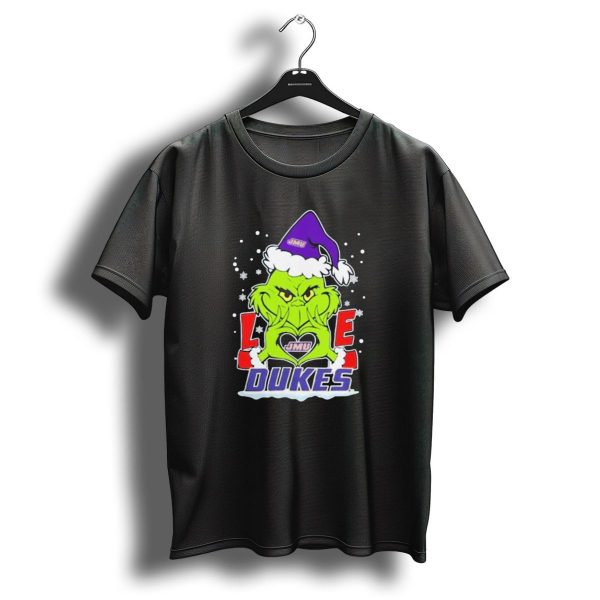 The Grinch Jmu Love Dukes Christmas 2024 Football T Shirt 1 t shirt 1