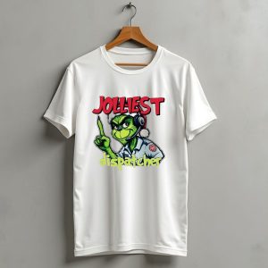 The Grinch Jolliest Dispatcher Christmas Holiday Fun T-Shirt