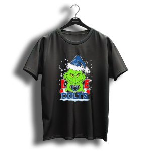 The Grinch Love Indianapolis Colts Football Christmas T-Shirt