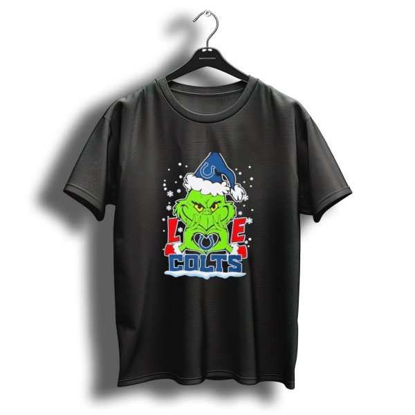 The Grinch Love Indianapolis Colts Football Christmas T Shirt 1 t shirt 1